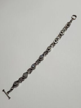 Sterling Silver Moonstone Bracelet 6.5"